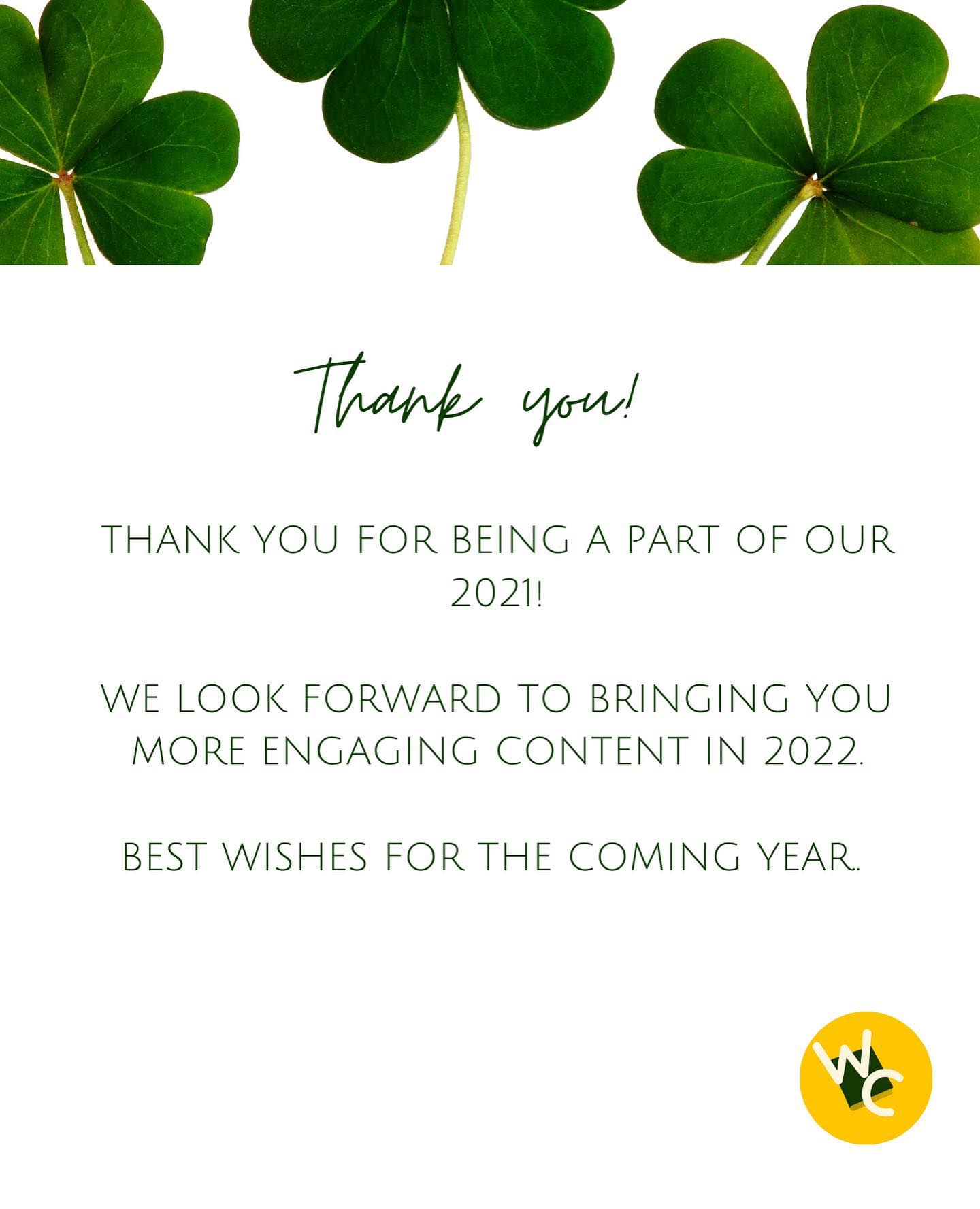 Thank you for 2021! 

It’s going to be busier around here in 2022, and we can’t wait to bring you more exciting content. 

Have a joyful, Christmas season and a wonderful new year. 

#editing #writing #businesswriting #fictionwriting #wordcaps